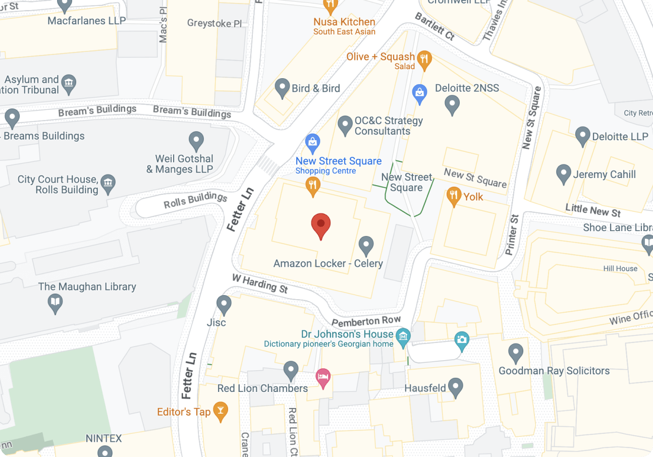 Map of location of Argent Labs office